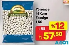 YÖREMCE İRİ KURU FASULYE 1 KG
